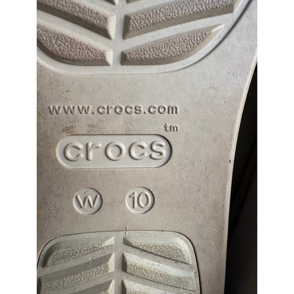 Crocs LiteRide Tan Double Strap Platform Sandals Womens Size 10 - Picture 6 of 10